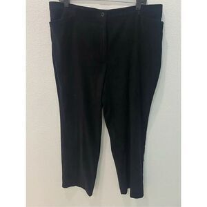 Tribal Black Suede Pants Size 14p
